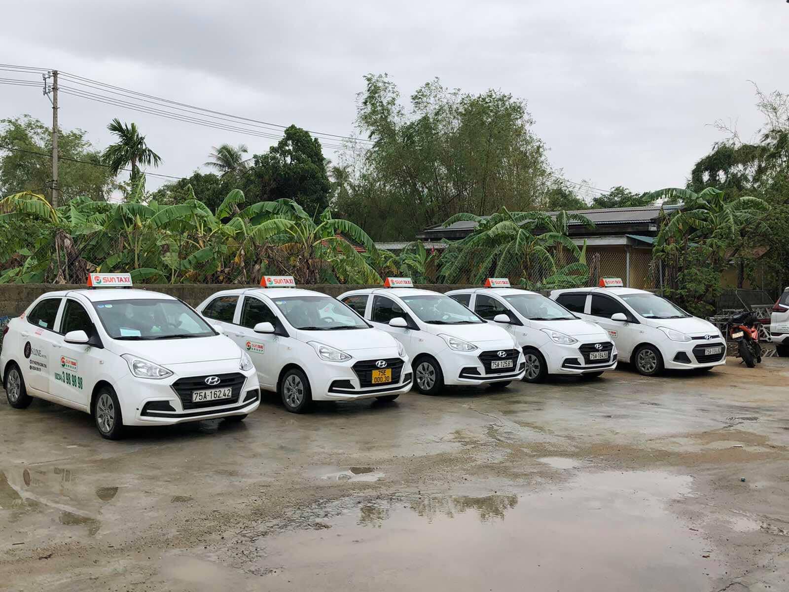 Sun Taxi Huế với nhiều loại xe khác nhau